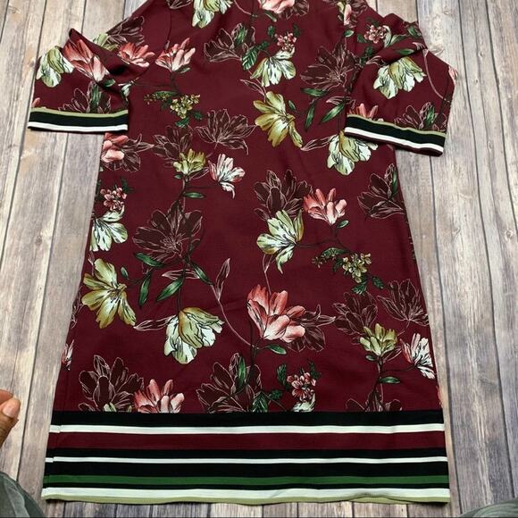 Bobeau burgundy floral dress - Picture 5 of 5